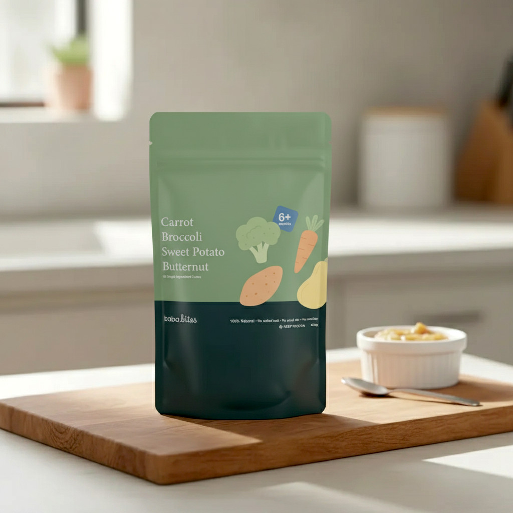 Carrot, Broccoli, Sweet Potato, Butternut