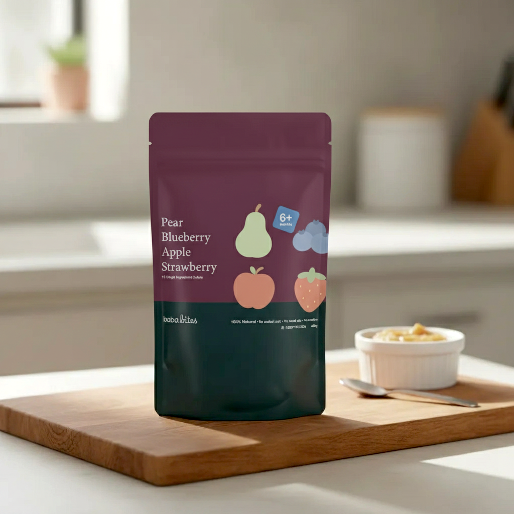 Pear, Blueberry, Apple, Strawberry